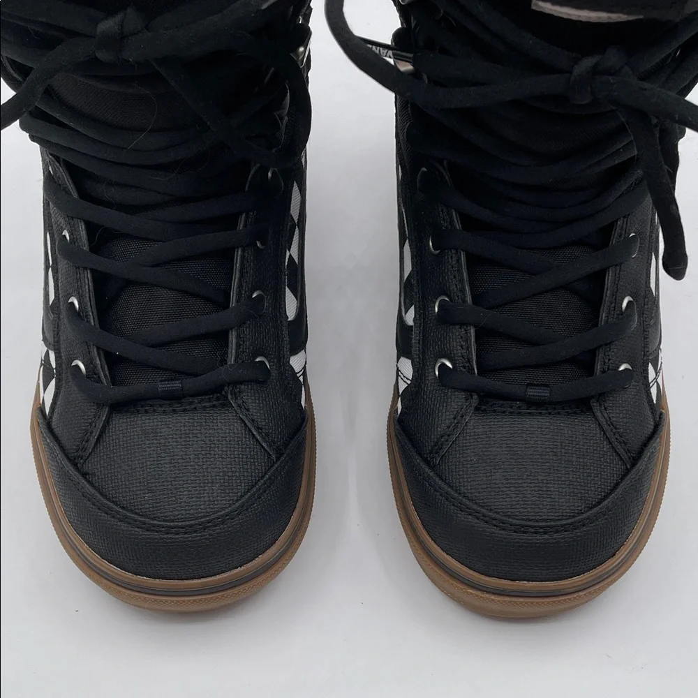 Vans Hi-Standard LL DX Men’s 8.5 Black White Checkerboard Lace Snowboard Boots